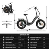 Vélo électrique pliable 20 pouces, 48 V, 18 Ah, fatbike, Voir les images du produit 7