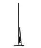 A side view of a black Samsung QLED Smart TV on a stand, against a white background. Produktbild-Vorschau