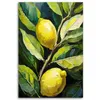Leinwandbild Zitronen Acryl handbemalt 70x100 Feeby Grün Produktbild-Vorschau 3