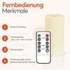 Meisterhome® Set di 3 candele LED senza fiamma Ribble con Anteprima dell’immagine prodotto 4