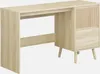 A light wood desk with a ribbed cabinet front and a drawer, shown against a white background. Produktbild-Vorschau