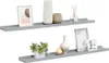 vidaXL Bilderleisten 2 Stk. Grau 80x9x3 cm MDF Produktbild-Vorschau 1