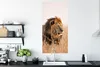 MuchoWow® Poster Löwe - Gras - Jagd 60x120 cm - Wandschmuck Produktbild-Vorschau 3