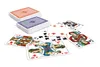 A collection of playing cards, some fanned out and some in decks, on a white background. Produktbild-Vorschau