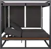 Aluminiowy leżak ogrodowy HWC-M63b, leżak typu daybed w Podgląd zdjęcia produktu 6
