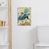 MuchoWow® - Leinwandbilder - Vintage - Delfin - Tiere - Produktbild-Vorschau 3