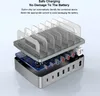 An exploded view of a multi-device charging station, showing its internal components and external ports. Náhled obrázku produktu