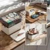 Relaxdays lekárnička, 3 priehradky, 2 vyberateľné vložky, Náhľad obrázku produktu 5