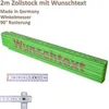 TE-Trend 2m Zollstock Gravur Meterstab Metermaß Produktbild-Vorschau 2