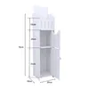 Badezimmerschrank Badschrank mit Tür und Regal 76 x 20 x 18 Produktbild-Vorschau 7