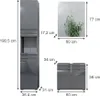 Meubles bain Vicco Fredd Anthracite Haute brillance 3 Voir les images du produit 7