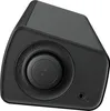 Close-up view of the top and front of a black soundbar, focusing on the control dial and headphone jack. Náhled obrázku produktu
