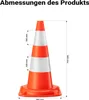 Wiltec Verkehrskegel 50 cm hoch, Leitkegel zum Absichern, Produktbild-Vorschau 3