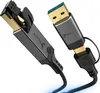 Cavo di rete 3M 2W1 USB-C USB-A a cavo LAN RJ45 1 Gbps Anteprima dell’immagine prodotto 1