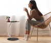 relaxdays Odkládací stolek skleněný černý 40,0 x 40,0 x Náhled obrázku produktu 3