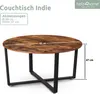 holz4home® Couchtisch Indie I Runder Wohnzimmertisch Ø88cm Produktbild-Vorschau 6