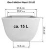 MePla - Quadratkübel Napoli 30x30 terra Produktbild-Vorschau 2