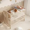 Flieks Kinderbett Babybett 60x120cm mit integriertem Produktbild-Vorschau 2