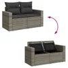 The Living Store 10-tlg. Garten-Sofagarnitur mit Kissen Produktbild-Vorschau 7
