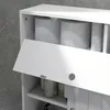 kleankin Meuble de rangement salle de bain, meuble WC pour Voir les images du produit 9
