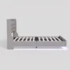 Letto imbottito a LED ProximaX 160x200 cm, velluto grigio Anteprima dell’immagine prodotto 7