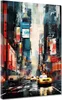 New York City abstrakte Kunst Leinwandbild Wandbild USA Produktbild-Vorschau 1