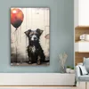 Wanddeko 80x120 cm - Banksy - Hund - Luftballon - Tiere, Produktbild-Vorschau 4