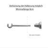 MDEKOR Wandträger 1-läufig Chrom Matt TYP R Wandhalter mit Produktbild-Vorschau 8