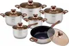 Kinghoff set di pentole in acciaio 12 pz. Rosegold KH1767 Anteprima dell’immagine prodotto 6