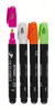 Kreidemarker 4 Stück rund 1-3mm - weiß,pink,orange,grün Produktbild-Vorschau 3