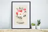 MuchoWow® Gerahmtes Poster Schmetterlinge - Blumen - Produktbild-Vorschau 4