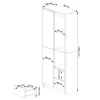 Akord Libreria Aperta Wenge 80X35X180 Cm Anteprima dell’immagine prodotto 3