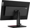 The back of a black Lenovo ThinkVision monitor on a stand. Produktbild-Vorschau