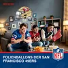 NFL San Francisco Folienballon shape 50x45cm Football Helm Produktbild-Vorschau 2