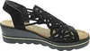 Rieker Damen Sandalette Schwarz Voir les images du produit 21