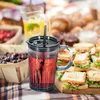 Relaxdays Trinkgläser 2er Set, Getränkebecher mit Deckel & Produktbild-Vorschau 5