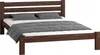 Einzelbett Holzbett aus Massivholz Kiefer, mit stabiler Produktbild-Vorschau 1