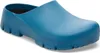 A single blue clog shoe is shown from a side angle against a white background. Produktbild-Vorschau