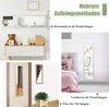 COSTWAY 33x119cm Celoplošné zrkadlo s háčikmi na zavesenie Náhľad obrázku produktu 2
