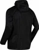 The back view of a black hooded jacket. Produktbild-Vorschau