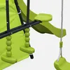 Altalena da giardino con scivolo e canestro, 6 posti, Verde Anteprima dell’immagine prodotto 5