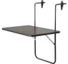 ALCO Balkonhaengetisch 60x40 cm, anthrazit M07719 Produktbild-Vorschau 7