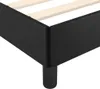 vidaXL Bettgestell mit Kopfteil Schwarz 140x190 cm Produktbild-Vorschau 14
