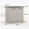 Unterschrank INEZ V, Küche, Küchenschrank zweitürig 80 cm Produktbild-Vorschau 9