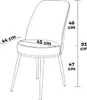 Skye Decor, Pefa - Grey, Chrome, Stuhlset (2 Stück), Grau, Produktbild-Vorschau 4