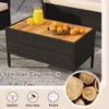 COSTWAY Polyrattan Gartenmöbel Set, Outdoor Lounge Möbel, Produktbild-Vorschau 4