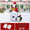 COSTWAY 210cm Aufblasbarer Weihnachtsmann Eisbär mit Produktbild-Vorschau 8