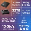 REAGLE Externý M.2 NVMe SSD rámček pre 4 disky, USB-C 3.2 Náhľad obrázku produktu 2
