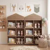 KOMFOTTEU Kinderbücherregal in Hausform, 116 cm Kinderregal Produktbild-Vorschau 8