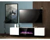 Meuble TV PAFOS EF avec cheminée électrique 180x42x49 cm Voir les images du produit 3